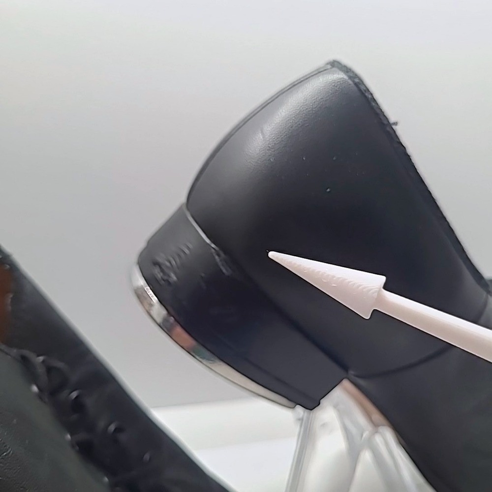 Capezio Tap Shoes Womens SZ 6.5 Black Leather Oxford Professional Dancewear Good - Picture 4 of 16